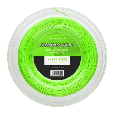 Signum Pro Tennissaite X-perience (Haltbarkeit+Spin) grün 200m Rolle